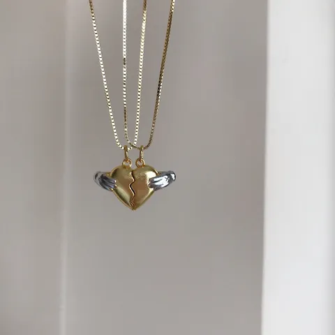 925 Sterlingsilber Magnetische Herz Paar Anhänger Halskette Galvanisierte Boxkette Passende Herz Kette Set Geschenke Für Verliebte Damen Herren