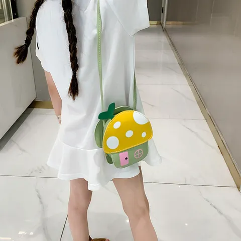 Paidika Haritomena Cartoon Spiti Manitari Dérima PU Tsanta Chiasti Paidika Moda Casual Tsanta Omou Kathimerini