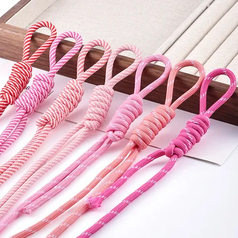 Colorful Polyester Braided Rope DIY Handmade Cord Bag Hanging Trendy Pendant Jewelry Making Accessories