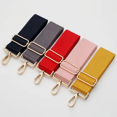 5cm Brede Katoen Linnen Tasriem Verstelbare Schouderband Vervangende Riem voor Handtassen Crossbody Tassen Hardware