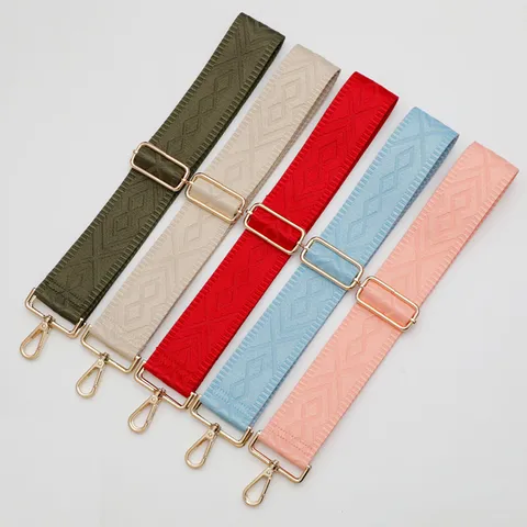 Verstelbare Brede Tasriem Effen Kleur Polyester Vervangende Schouderriem Crossbody Riem Met Metalen Sluiting Voor Dames Heren Handtas Accessoire