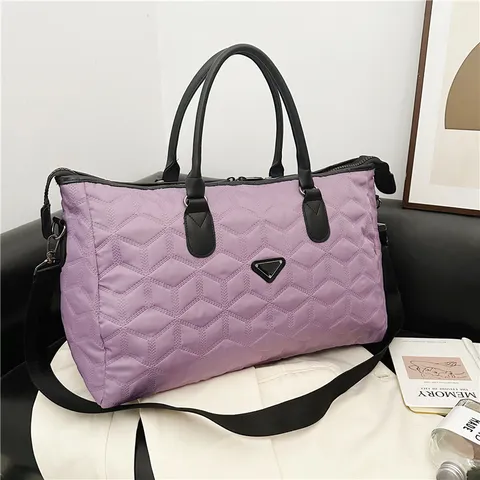 Borsa da Viaggio di Grande Capacità Impermeabile in Nylon Borsa da Palestra Con Scomparto per Scarpe Indipendente Weekender per Donne Uomini