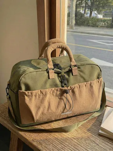 Μεγάλης Χωρητικότητας Τσάντα Ταξιδιού Duffel Αδιάβροχη από Ύφασμα Oxford Weekender Τσάντα Φορητή Αθλητική Τσάντα Fitness για Γυναίκες