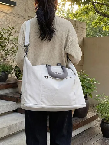 Elafri Tsanta Taxidiou apo Yfrasma Oxford Megalis Horitikotitas Duffel Bag Casual Epicheirimatiki Metakinisi Hiostis Gia Gym