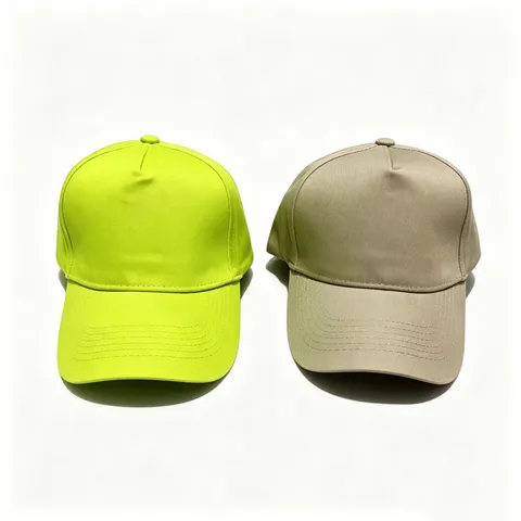 Couleur Unie Coton Casquette de Baseball Réglable Calotte Haute Visière Courbée Protection Solaire Respirant Unisexe Outdoor Décontracté Chapeau
