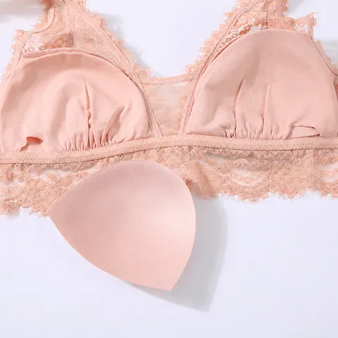 French Wireless Lace Bra And Panty Set Sexy Push Up Bralette For Women Comfortable Breathable Pure Desire Lingerie Set