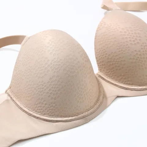 Women's Plus Size Minimizing Bra Breathable Full Cup Gathering Anti-Sagging Support Lingerie Polyamide Spandex Underwired U-Back Bra