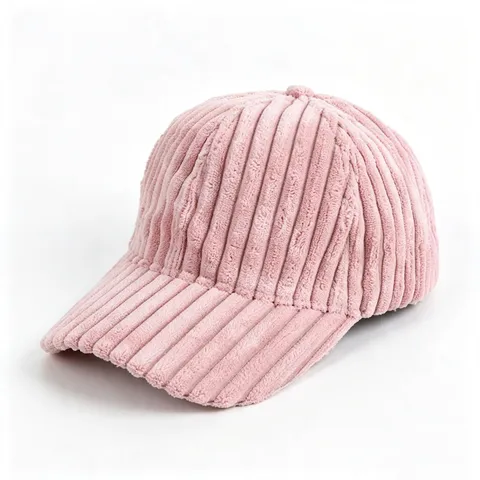 Unisex Warm Corduroy Baseball Cap Curved Brim Solid Color Adjustable Sunshade Hat For Winter Outdoor Sport Casual Daily