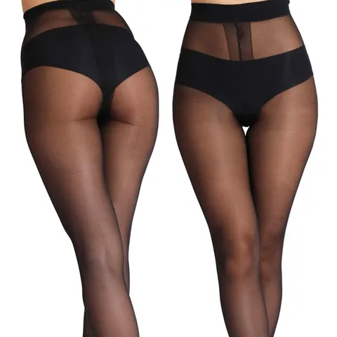 Women's Ultra Thin 0D Sheer Pantyhose Sexy T-Crotch High Waist Elastic Oil Shiny Tights Seamless Stockings For Women Daily Wear