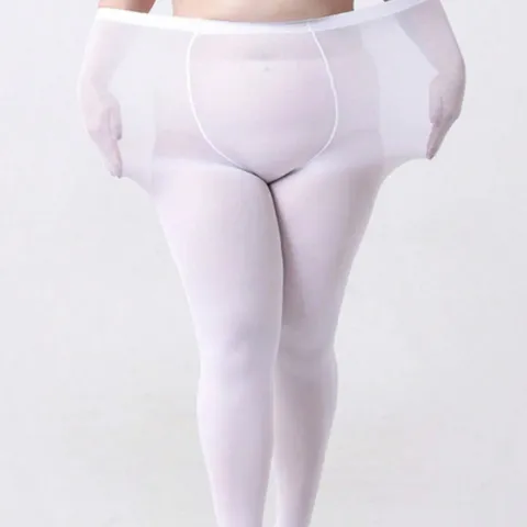 Women's Plus Size Velvet Pantyhose 80D High Elasticity Solid Color Warm Tights For Autumn Winter Fashion Leggings One Size