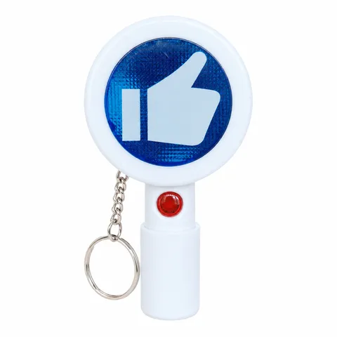 Funny Electric Signboard Keychain Pendant Light Up Glow Sound Effect Double Sided Gesture Hand Sign Key Ring Prop Creative Spoof Desk Hanging Toys Accessories