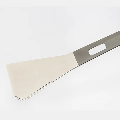 Ensemble de Spatule et Fourchette de Cuisson en Titane Pur Extérieur Portable Détachable Multifonctionnel Pique-nique BBQ Vaisselle de Camping