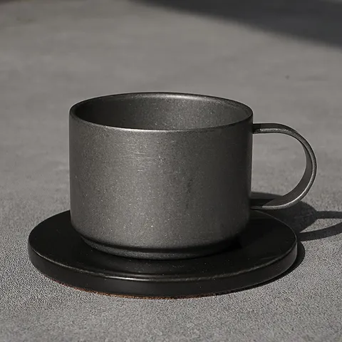 Retro 304 Roestvrijstalen Koffiekop Dubbelwandig Geïsoleerd Metalen Latte Cappuccino Mok Theekop Thuis Kantoor Drinkgerei