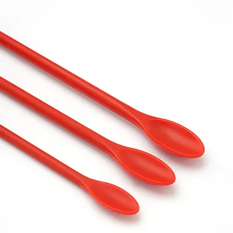 Mini Spatola in Silicone Set di 3 Doppia Testa Raschietto per Barattolo Manico Lungo Grado Alimentare Cucina per Contenitore