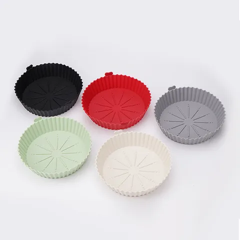 Reusable Silicone Air Fryer Baking Mat Heat Resistant Non-Stick Air Fryer Accessories for Oven Microwave Cooking Kitchen Tool