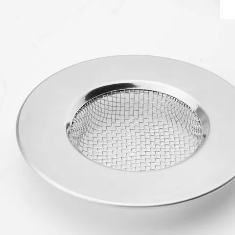 Colador de Fregadero de Acero Inoxidable Filtro de Drenaje de Malla Fina Atrapapelos Antiatascos Para Baño Cocina Bañera Lavabo