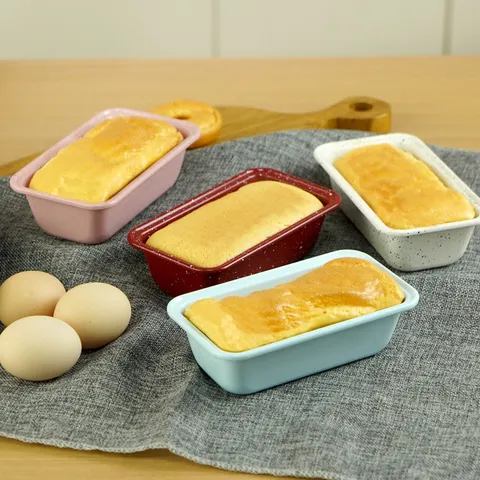 Kohlenstoffstahl Brot Toast Form Antihaftbeschichtet Rechteckige Backform Gesprenkelte Kuchenform Küche DIY Backwerkzeug
