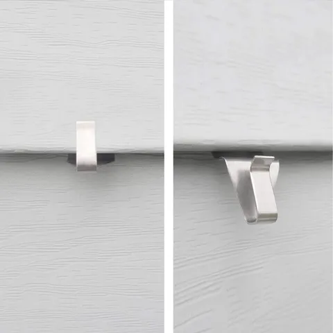 Stainless Steel S Shaped Hooks Heavy Duty Vinyl Siding Hangers Punch Free Wall Hanging Hooks For Outdoor And Indoor Use