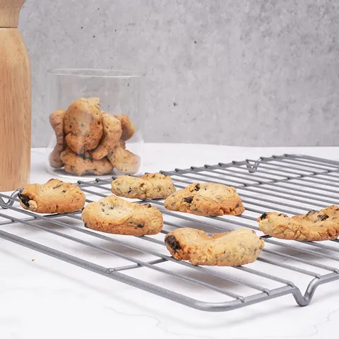 Rectangular Non-Stick Cooling Rack Carbon Steel Baking Wire Rack Oven Roasting Tray
