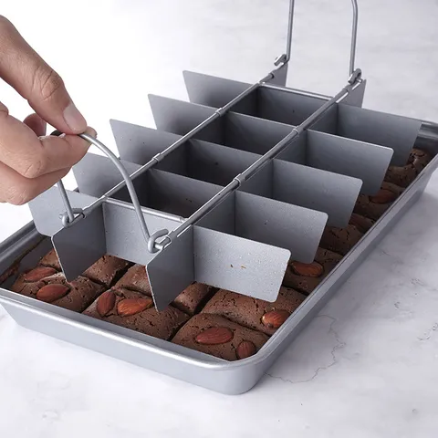 Verdicktes Kohlenstoffstahl Antihaft-Backform-Set Rechteckige Brownie Kuchenform Plätzchenform Küchen Backform
