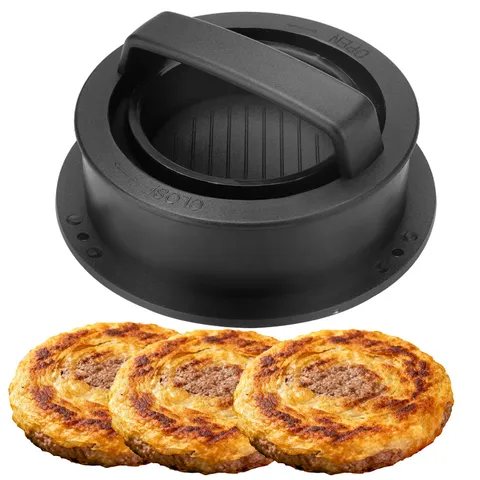 Household Plastic Burger Press Round Manual Meat Patty Mold Kitchen Cooking Tool For Making Hamburgers