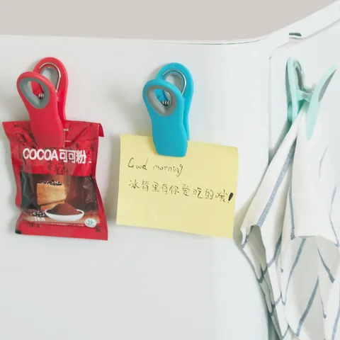 Clip di Sigillatura Magnetica Creativa in Plastica Sigillante per Sacchetti di Alimenti Morsetto Antiumidità
