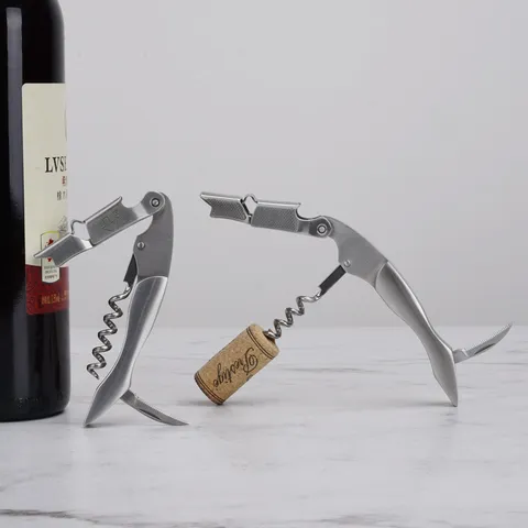 Stainless Steel Wine Bottle Opener Waiter Corkscrew Multi Functional Beer Bottle Opener Pocket Tool Bar Kitchen Accessories