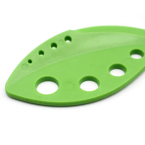 Multifunctional Herb Stripper Leaf Shape Vegetable Kale Leaf Stripping Tool PS Plastic Kitchen Gadget for Cooking