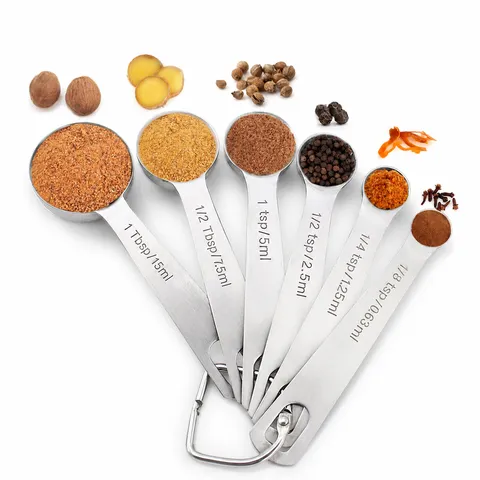 Stainless Steel Measuring Spoons Set Baking Coffee Measuring Cups Kitchen Tool