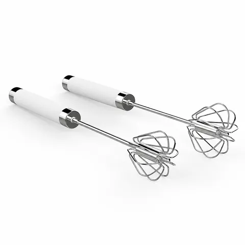 Semi-Automatischer Edelstahl Schneebesen Handgedrückter Rotierender Eierschläger Küchen Backwerkzeug Manueller Mixer