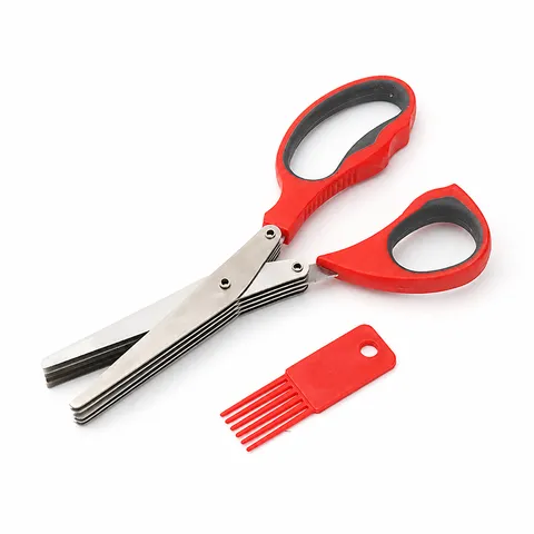 Stainless Steel Multi Layer Kitchen Scissors Herb Scissor For Chopping Vegetable Food Tool