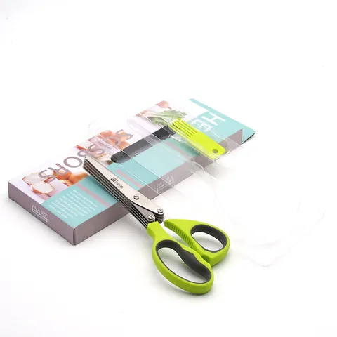 Stainless Steel Multi Layer Kitchen Scissors Herb Scissor For Chopping Vegetable Food Tool