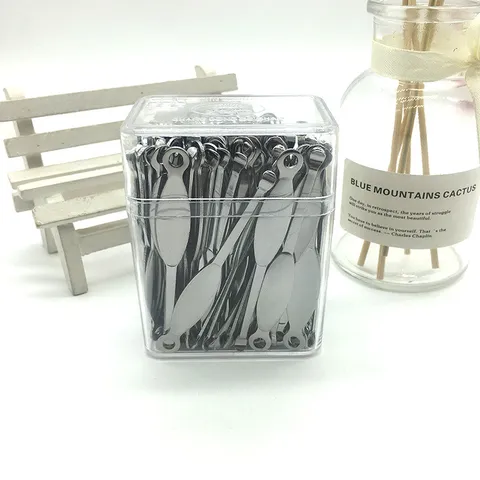 Stainless Steel Ear Pick Metal Earwax Removal Tool Portable Ear Cleaner Spoon