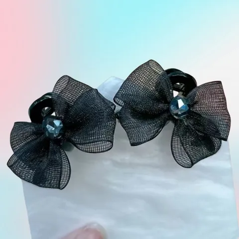 Pince à Cheveux Camélia Nœud Douce Mini Pince Non Métallique Accessoires de Coiffure Élégants pour Femmes Fête Quotidienne