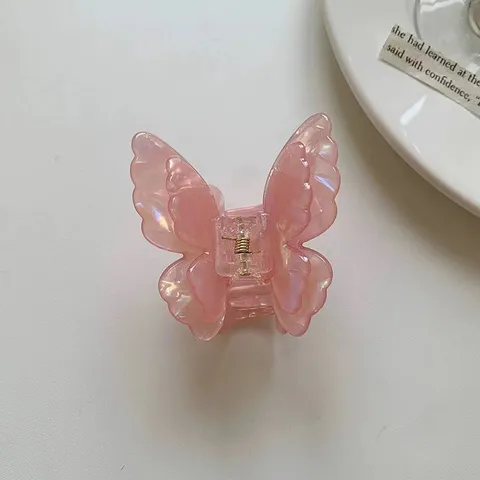 Pince à Cheveux Papillon en Acétate Clip Élégant Transparent Dégradé Accessoires Cheveux pour Femme Style Quotidien