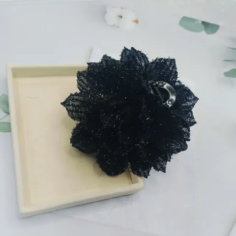 Pince à Cheveux Grande Fleur en Tissu Fait Main Mode Accessoire Cheveux Floral Coiffure DIY Pour Femmes