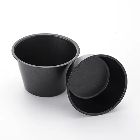 Carbon Steel Non Stick Pudding Cup Muffin Cake Mold Round Baking Mold Kitchen Bakeware Tool For Cupcake Tart