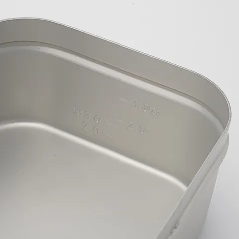 Fiambrera Bento de Aluminio Portátil para Camping Mess Tin Ligera Ultraligera Utensilios de Cocina para Picnic y Senderismo al Aire Libre