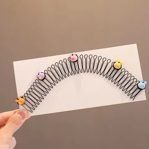Peignes Latéraux pour Cheveux d'Enfants Mignons Dessins Animés Fraise Lapin Fleur Étoile Fruit Cœur Outils de Coiffure Accessoires Cheveux Filles