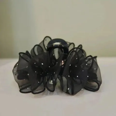 Pince à Cheveux Étoilée en Organza Grands Accessoires de Cheveux Bubble Pour Femmes Filles Coiffure Chic Douce