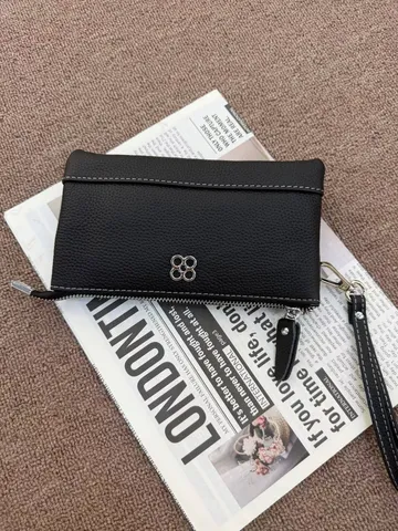 Damen Echtleder Umhängetasche Mehrschichtige Casual Schultertasche Mit Metall Kleeblatt Dekor Mode Kleine Quadratische Tasche
