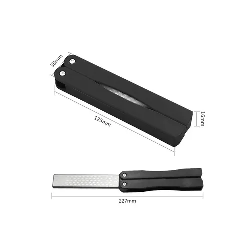 Portable Folding Double Sided Diamond Sharpening Stone Outdoor Kitchen Knife Sharpener Pocket Whetstone Tool