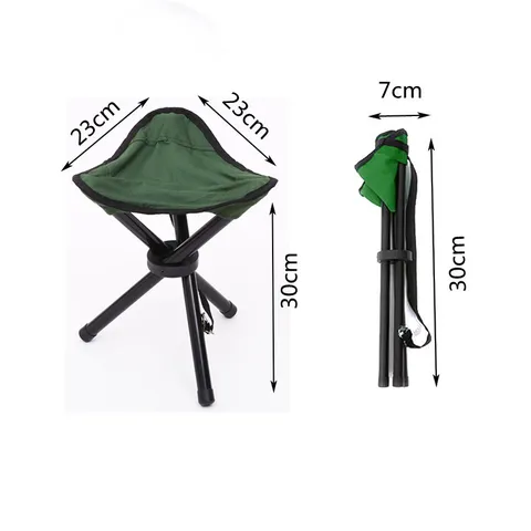 Portable Folding Camping Stool Lightweight Outdoor Fishing Stool Compact Travel Chair With Durable Metal Frame And Oxford Cloth