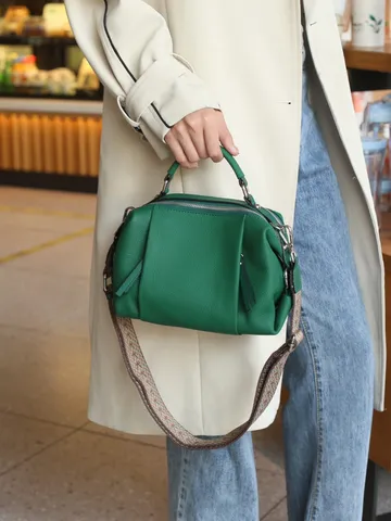 Echtes Leder Handtasche Für Damen Henkeltasche Schulter Umhängetasche Lässige Mode Tote Bag Retro Schultasche
