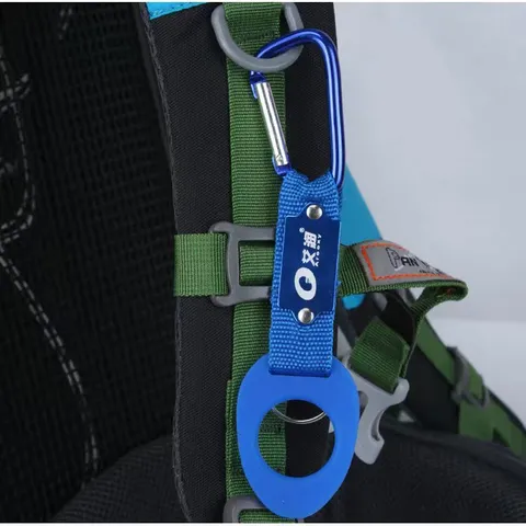 Outdoor Tragbare Silikon Mineralwasser Flasche Schnalle Karabiner Gummi Flaschenhalter Camping Wanderausrüstung