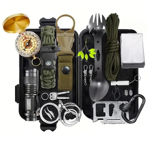 Outdoor Survival Noodgevallen Multitool Kit Camping Exploratie Eerste Hulp Apparatuur Roestvrij Stalen Gereedschap