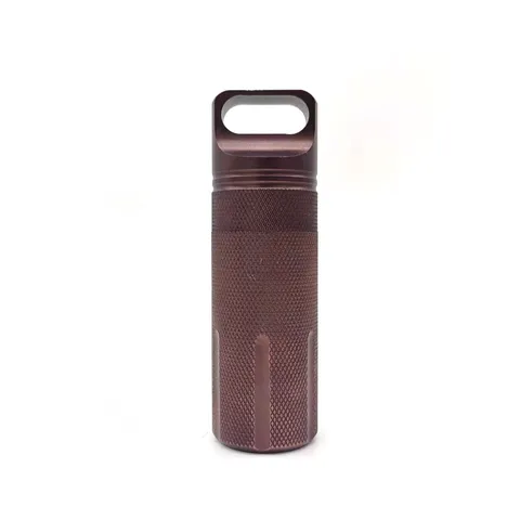 Portable Aluminum Alloy Outdoor Camping Tea Caddy Sealed Storage Container Waterproof Metal Jar For Travel