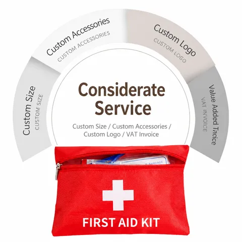 Kit di Primo Soccorso di Emergenza Borsa Medica di Sopravvivenza Impermeabile Portatile Esterno Auto Viaggio Forniture Mediche Rosso