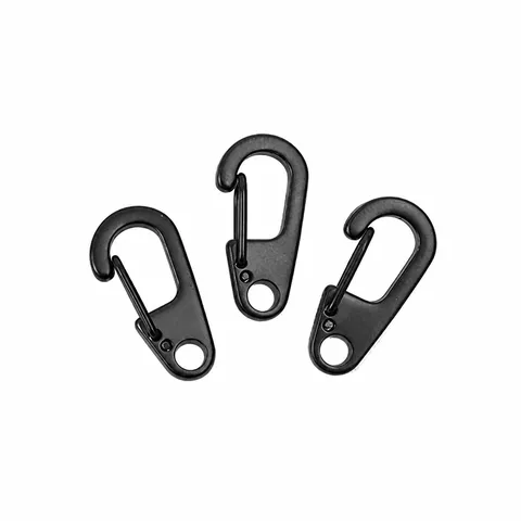 Minimalistisch Mini D Geformt Metall Karabiner Schlüsselanhänger Tragbar EDC Outdoor Schnellverbindung Schnapphaken Schlüsselring Werkzeug