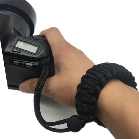 Heiropoiito Plekto Paracord Survival Camera Wrist Strap 550 Paracord Hand Strap Anti-Loss Anti-Drop Photography Accessories